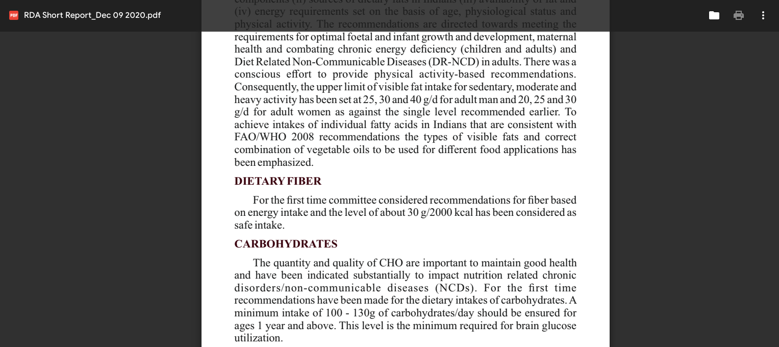 icmr dietary fiber